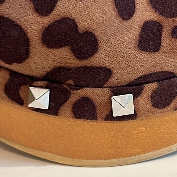 Torrid Platform Wooden Heel Mule Clogs Extra Wide Leopard‎ Print Shoes Size 7 WW - Picture 12 of 13